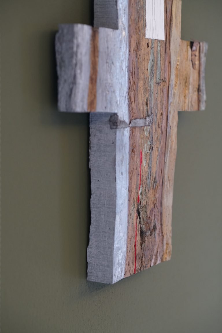 Dettaglio in legno del sito Boraso